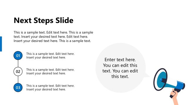 Next Steps Presentation PPT Slide