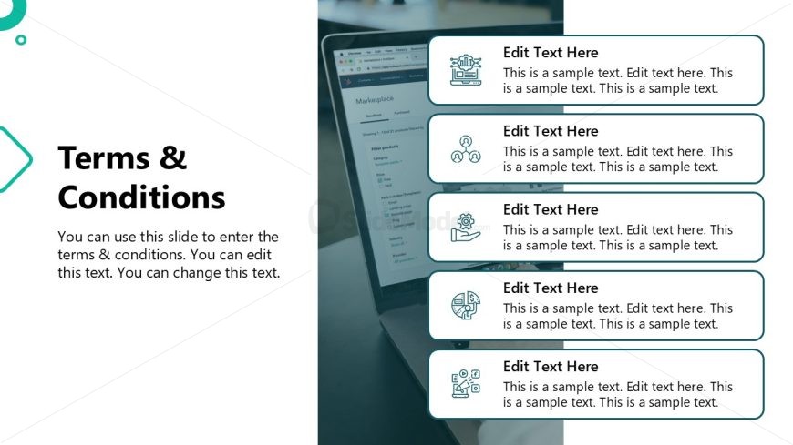 Terms & Conditions Slide - Digital Marketing Proposal Template