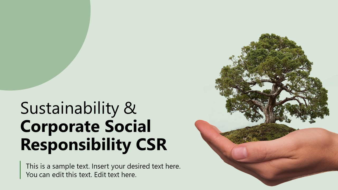 Sustainability & Corporate Social Responsibility CSR PowerPoint Template