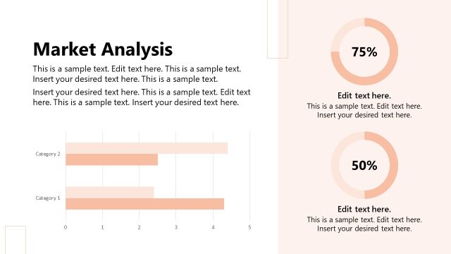 Market Analysis Slide with Data Charts