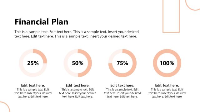 Financial Plan PowerPoint Slide with Circular Shapes