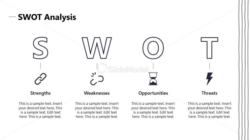 Editable Slide for SWOT Analysis Presentation 