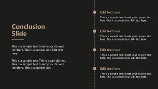 PPT Timeline Chart for Conclusion 