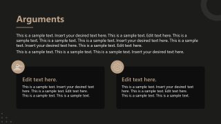 Arguments Discussion Slide for PPT