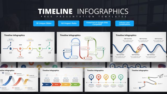 Cover Slide – Free Timeline Infographics