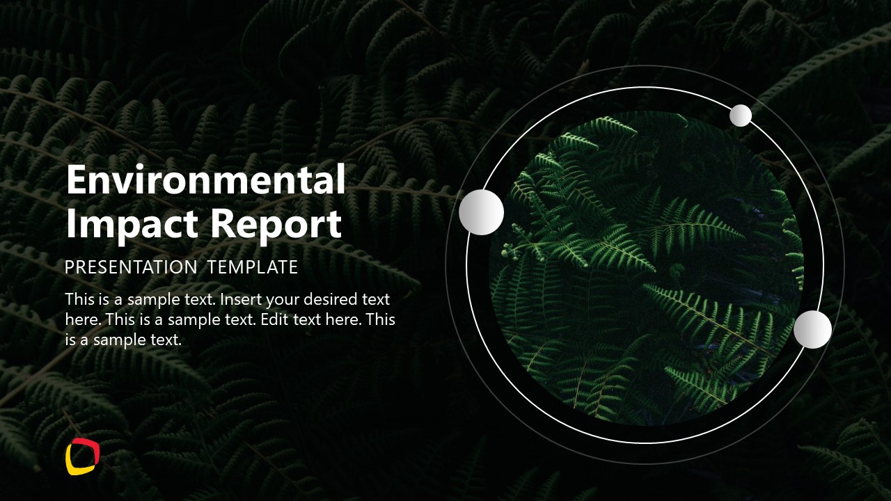 Editable Environmental Impact Report PPT Template 