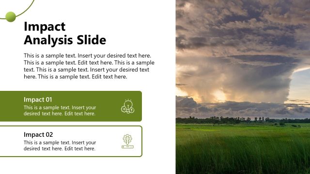 Impact Analysis Slide – Environmental Impact Template