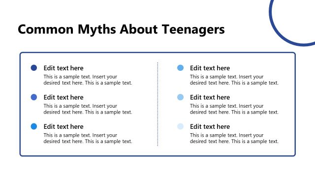 Common Myths About Teenagers PPT Slide