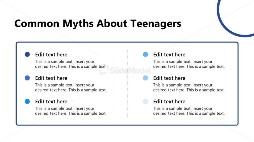 Editable Textboxes Slide - Understanding the Teen Brain