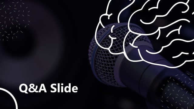 Q&A Slide PPT Template – Understanding the Teen Brain Template