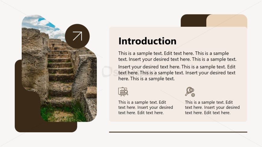 Editable Archaeology Template Slide