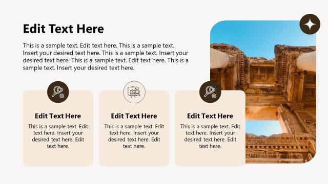 Slide with Infographics – Archaeology Template