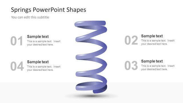 PPT Slide of 4 Step PowerPoint Springs