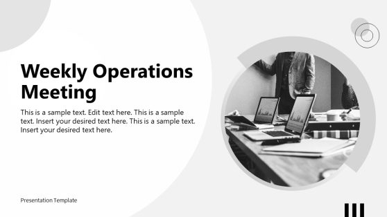 Weekly Operations Meeting Ppt Template Slidemodel