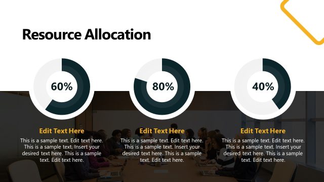 Resource Allocation Slide with Circular Diagrams