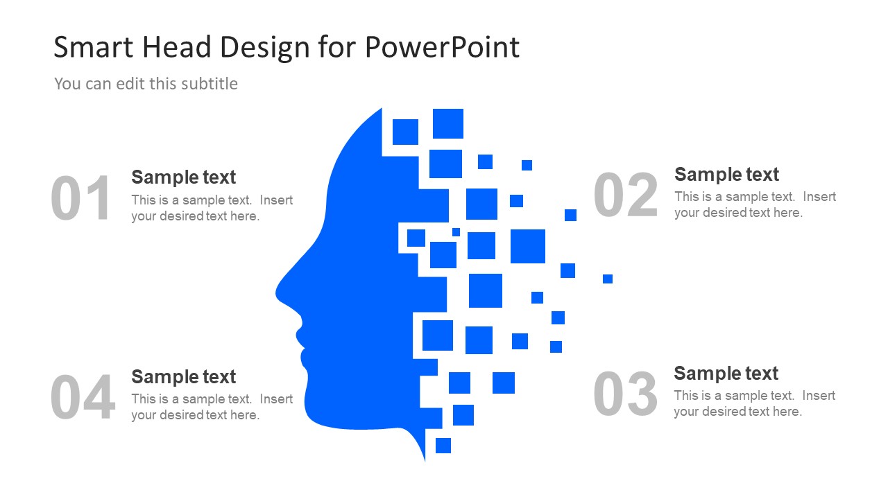 Silhouette PowerPoint Slide Human Head