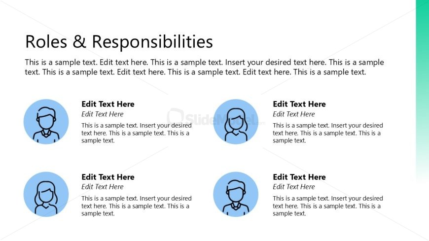 Roles & Responsibilities Slide - Project Assignments Template - SlideModel