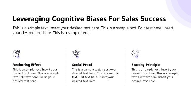 Leveraging Cognitive Biases for Sales Success PPT Slide
