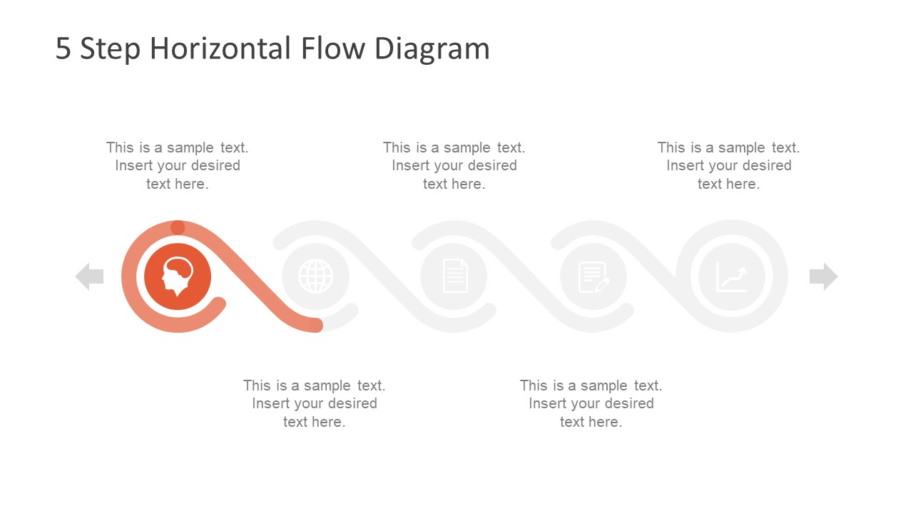 Template of Infographic Process Flow diagram