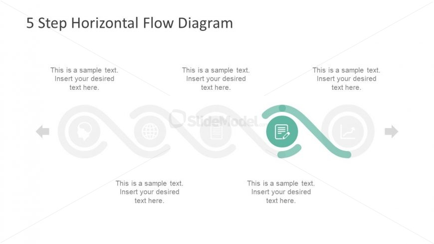 Project Process Diagram Horizontal Flow