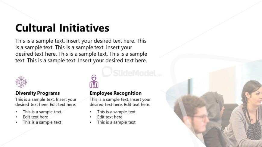 Corporate Culture Template PPT Slide