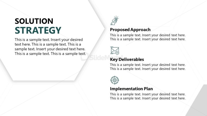 Solution Strategy PPT Slide Template for Business Presentation