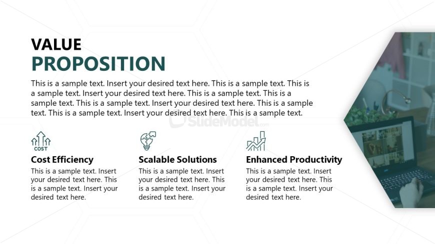 Creative Value Proposition Slide for Buisness Presentation Template