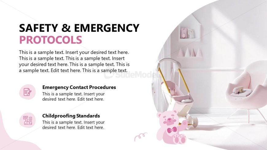 Babysitting Services Overview Template for PowerPoint 