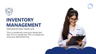 Title Slide for Inventory Management Template 