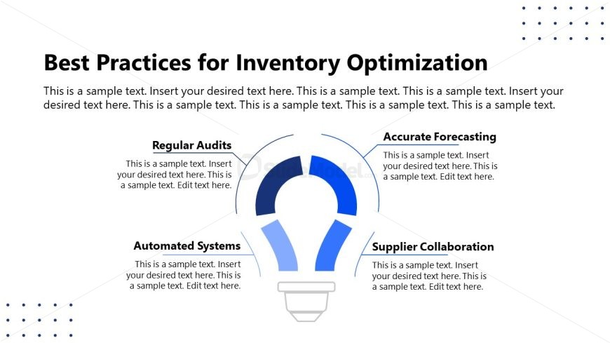 Bulb Diagram Slide - Inventory Management Template