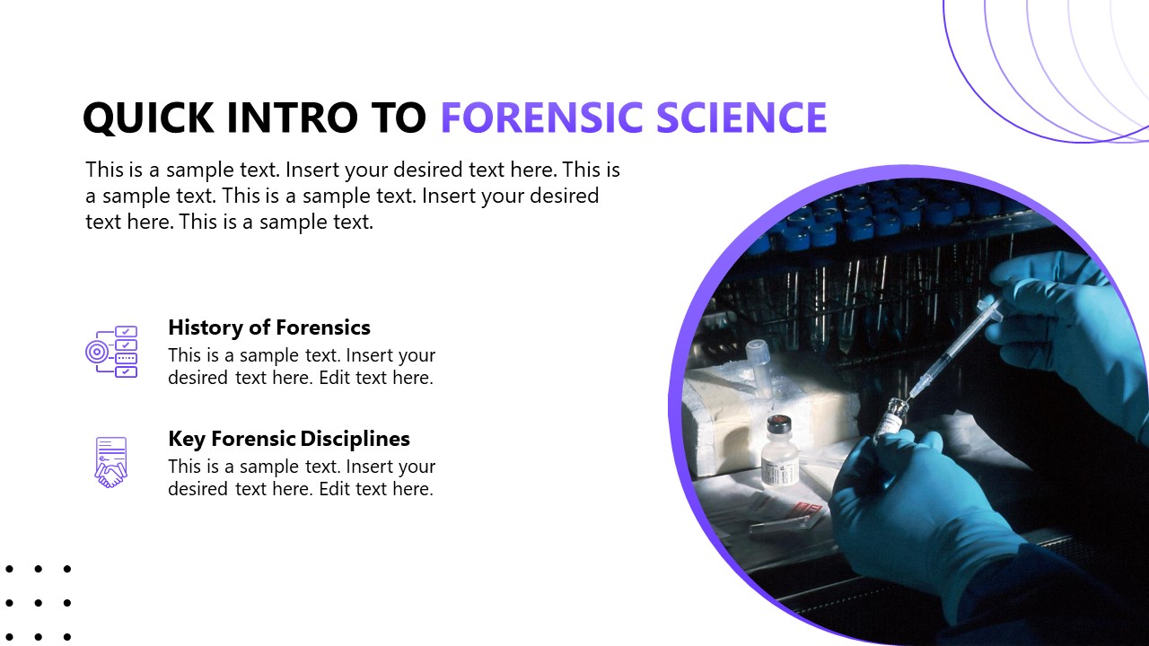 Forensic Science PowerPoint Template Forensic Science PowerPoint Template