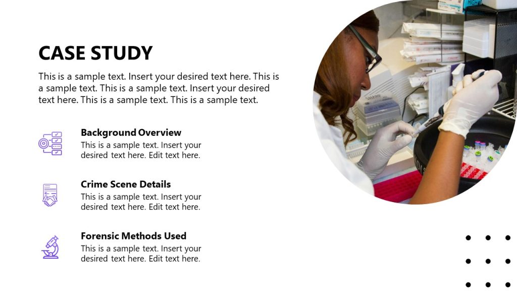 Case Study PPT Slide - Forensic Science Presentation - SlideModel
