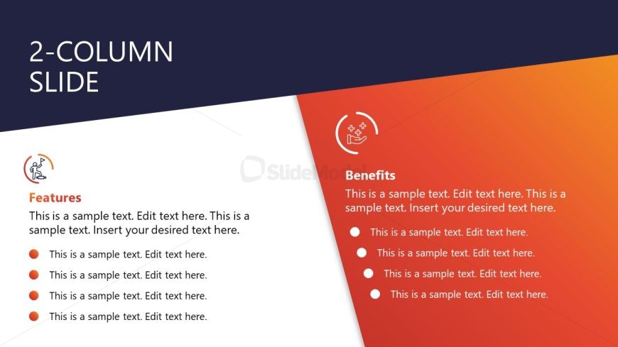 Business Lines Template Slide