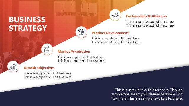 Editable Business Strategy PPT Slide