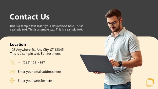 Contact Us – Corporate Overview PowerPoint Slide