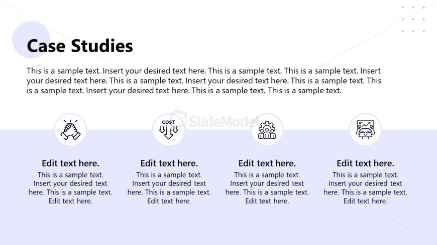 Slide for Case Study wth Infographics 