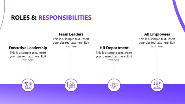 Roles & Responsibilities Infographics PPT Template