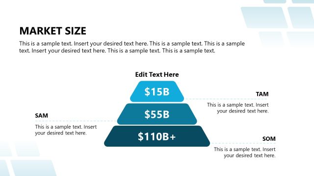 Market Size Diagram PowerPoint Slide