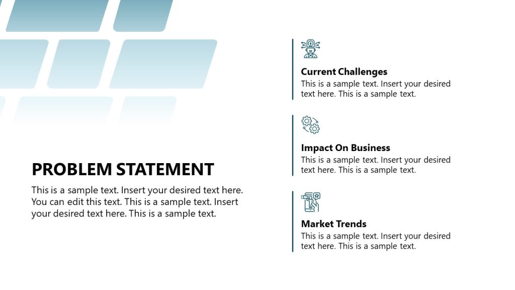 Problem Statement Slide - Business Slide Deck Template - SlideModel