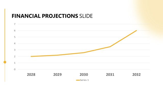 Slide with Line Chart – Business Corporate Pitch Template