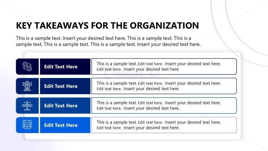 Key Takeaways PowerPoint Template Slide