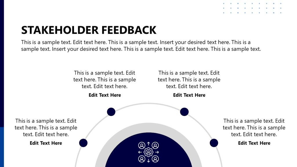 Four Points Stakeholder Feedback Slide - SlideModel