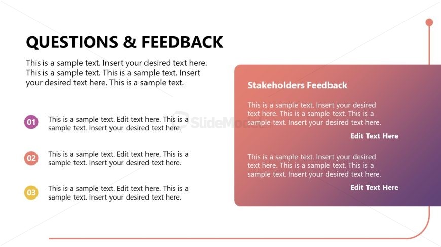 Feedback Creative Slide for Sprint Review Presentation