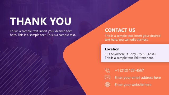 Thank You Slide – Supply Chain PPT Template