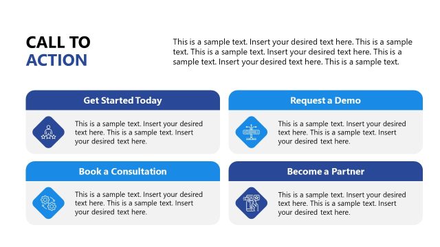 Call To Action Slide – Executive Business Profile PPT Template