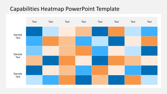 Capabilities Heatmap Data Table PowerPoint