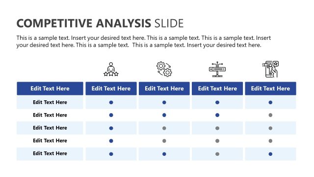 Competitive Analysis Table PowerPoint Template
