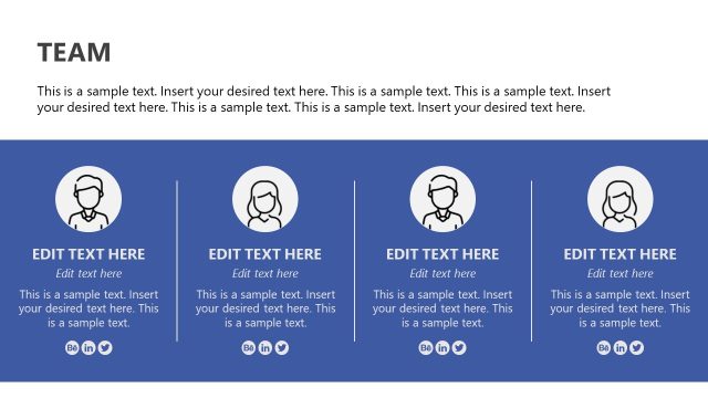 Team Presentation Slide – Pitch Deck Template