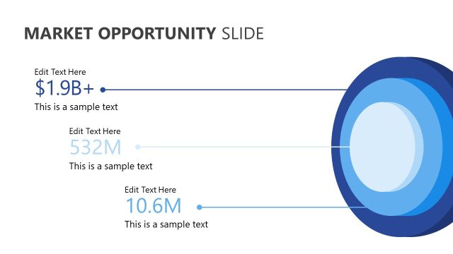 Market Opportunity Slide – Concentric Circles Diagram