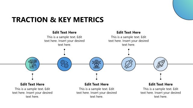 Traction & Key Metrics PowerPoint Slide